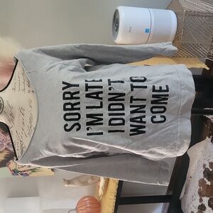 Off the Shoulder, Grey Sweater